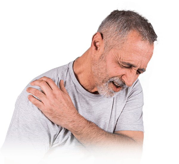 Pessoa com dor no ombro